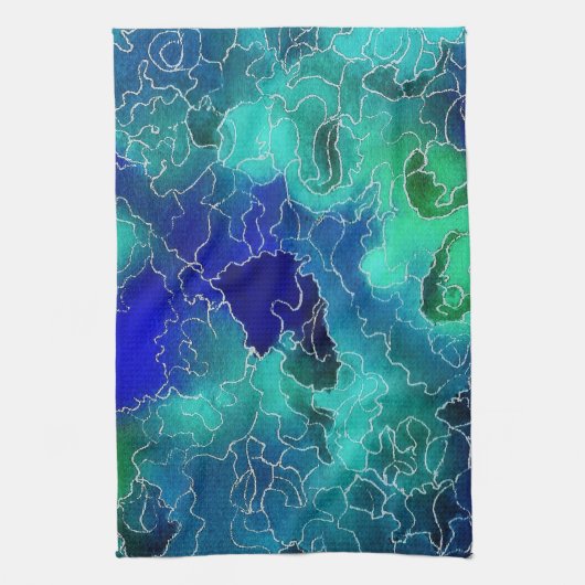 Linge De Cuisine Maze océanique (Vertical)