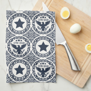 Linge De Cuisine Médaille de l'Aigle de l'Héritage Americana (Crème