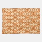 Linge De Cuisine Médaillon japonais Motif, Pastel Orange (Horizontal)