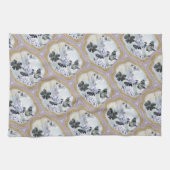 Linge De Cuisine Médaillons floraux Abstraits (Horizontal)