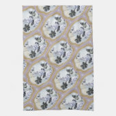 Linge De Cuisine Médaillons floraux Abstraits (Vertical)