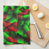 Linge De Cuisine médicaments pour pilules rouges (Quart Plié)