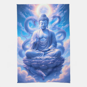 Linge De Cuisine Méditation Bouddha Dragon Mystique