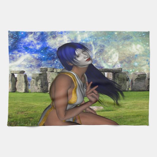 Linge De Cuisine Méditation de Stonehenge (Horizontal)
