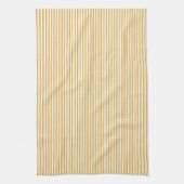 Linge De Cuisine Mediterranean Classic Ticking Stripe Honey Yellow (Vertical)