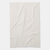 Linge De Cuisine Mediterranean Classic Ticking Stripe Sandy Beige (Vertical)