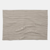 Linge De Cuisine Mediterranean Classic Ticking Stripe Taupe (Horizontal)