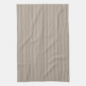 Linge De Cuisine Mediterranean Classic Ticking Stripe Taupe (Vertical)