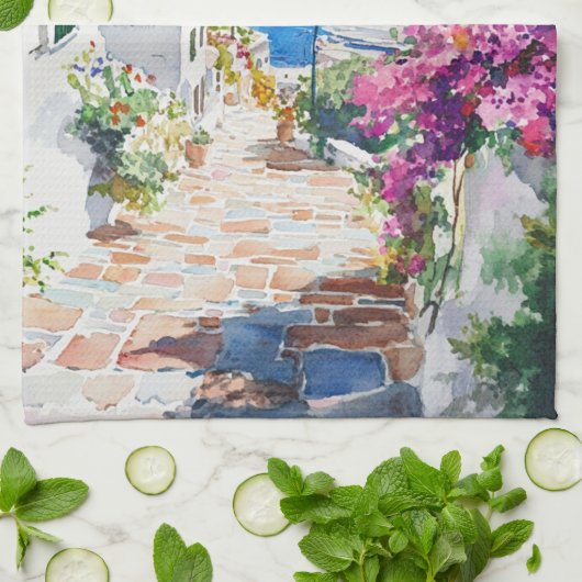 Linge De Cuisine Mediterranean Summer (Plié)