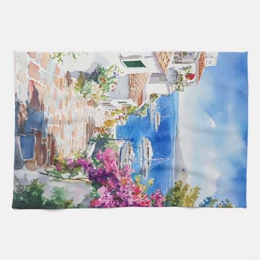 Linge De Cuisine Mediterranean Summer (Horizontal)