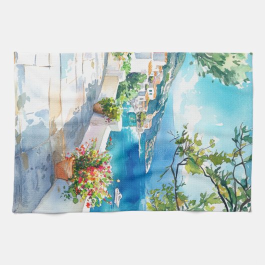 Linge De Cuisine Mediterranean Summer (Horizontal)