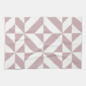 Linge De Cuisine Medium Mauve Geometric Deco Cube Pattern (Horizontal)