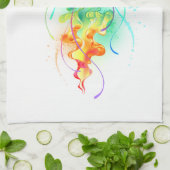 Linge De Cuisine Méduse arc-en-ciel (Plié)