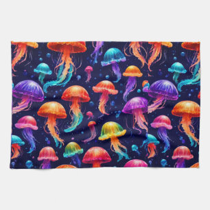 Linge De Cuisine Méduse colorée
