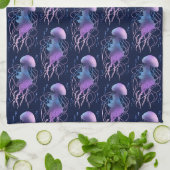 Linge De Cuisine Méduse Éthérée Violet Bleu (Plié)