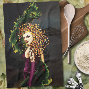 Linge De Cuisine Méduse mythique Mythologie grecque Serpent Gorgone
