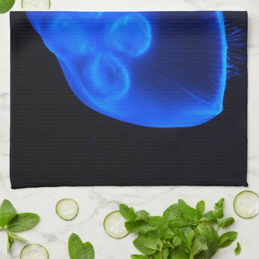 Linge De Cuisine Méduses bleues (Plié)