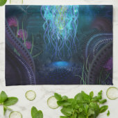 Linge De Cuisine Méduses luminescentes (Plié)