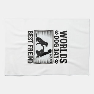 Linge De Cuisine Meilleur Ami de l'Homme Jour de Chien Vintage