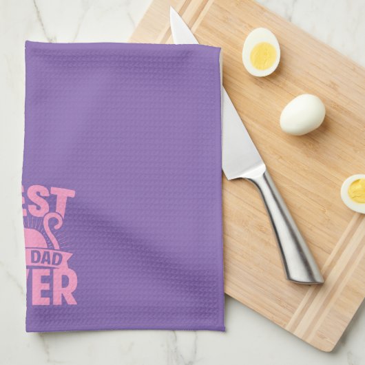 Linge De Cuisine Meilleur Chat Papa Jamais - Chat Silhouette (Quart Plié)