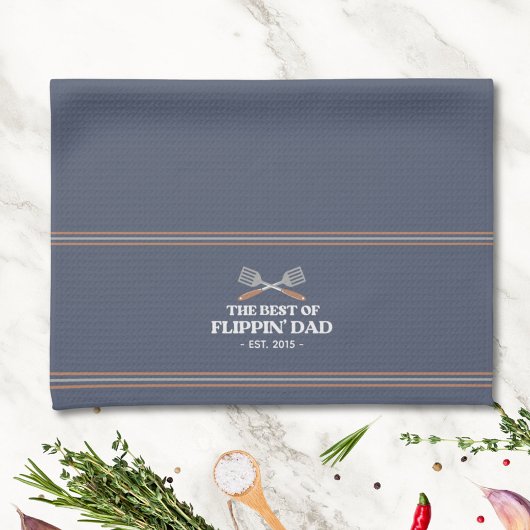 Linge De Cuisine Meilleur Flippin Papa Spatula Funny Retro