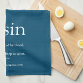 Linge De Cuisine Meilleur Jour Cousin Définition Blue Fun (Quart Plié)