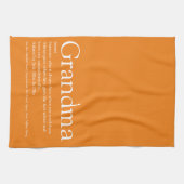 Linge De Cuisine Meilleur Jour Grand-Mère Définition Orange (Horizontal)
