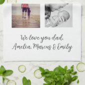 Linge De Cuisine Meilleur mauvais père de jour 2 Collage photo (Plié)