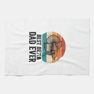 Linge De Cuisine Meilleur Papa Betta Ever Création de Poisson Vinta