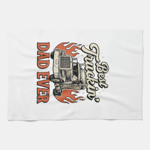 Linge De Cuisine Meilleur Papa de Camionneur Ever Chemise Vintage C