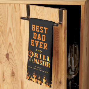 Linge De Cuisine MEILLEUR PAPA JAMAIS GRILL MASTER Personnalisé