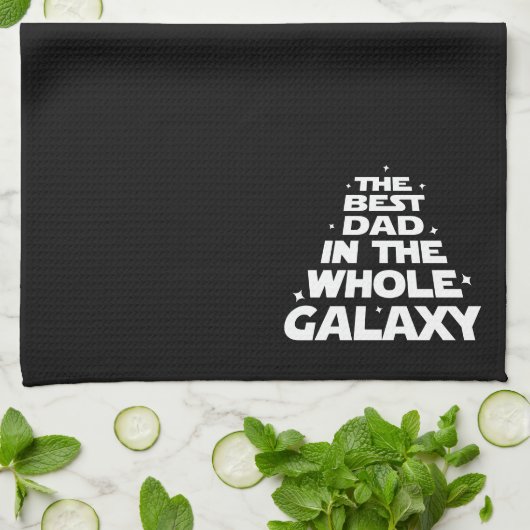 Linge De Cuisine Meilleur père dans toute la Galaxie - Fête des pèr (Plié)