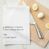 Linge De Cuisine Meilleur Père, Papa, Papa, Père Définition (Quart Plié)