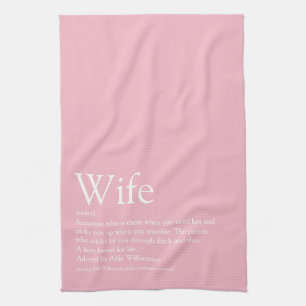 Linge De Cuisine Meilleure définition de femme au monde Fille rose 