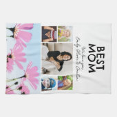 Linge De Cuisine Meilleure maman Fleurs roses 4 Enfants Photos (Horizontal)