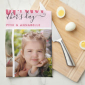 Linge De Cuisine Meilleure maman jamais photo Fête des mères (Quart Plié)