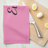 Linge De Cuisine Meilleure maman jamais texte rose (Quart Plié)