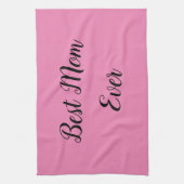 Linge De Cuisine Meilleure maman jamais texte rose (Vertical)