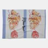 Linge De Cuisine Meilleure maman mignonne Chat dessin Art Cuisine T (Horizontal)