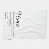 Linge De Cuisine Meilleure Nana, Grand-mère, Mémé Définition Script (Horizontal)