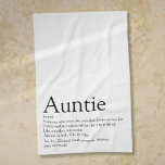 Linge De Cuisine Meilleure Tante, Tante Définition Amusante<br><div class="desc">Personnalisez votre tante ou votre tante préférée pour créer un cadeau unique. Une façon parfaite de lui montrer à quel point elle est extraordinaire chaque jour. Conçu par Thisisnotme©</div>