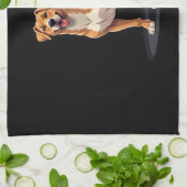 Linge De Cuisine Meilleure vie avec T-shirt Dogo Canario Long Sleev (Plié)