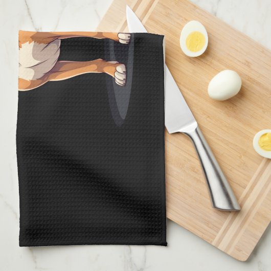 Linge De Cuisine Meilleure vie avec T-shirt Dogo Canario Long Sleev (Quart Plié)