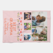 Linge De Cuisine Meilleures fleurs de grand-mère rose 5 Photo Colla (Horizontal)