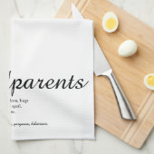 Linge De Cuisine Meilleurs Grands-Parents Définition Script (Quart Plié)