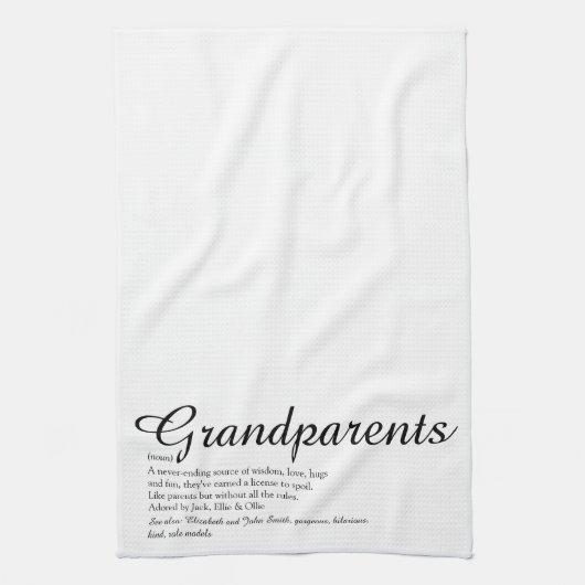 Linge De Cuisine Meilleurs Grands-Parents Définition Script (Vertical)
