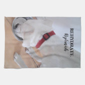 Linge De Cuisine Mélange blanc Labrador Mélange Chien Chien Chien C (Horizontal)