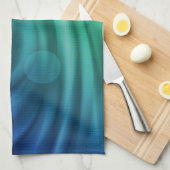 Linge De Cuisine Mélange De Couleurs Bleu Et Vert Doux Vortex (Quart Plié)