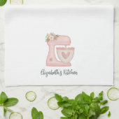 Linge De Cuisine Mélange de gâteau rose mignon (Plié)