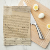 Linge De Cuisine Mélange de manuscrit de Beethoven (Quart Plié)